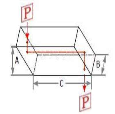 High-precision rhombic prism